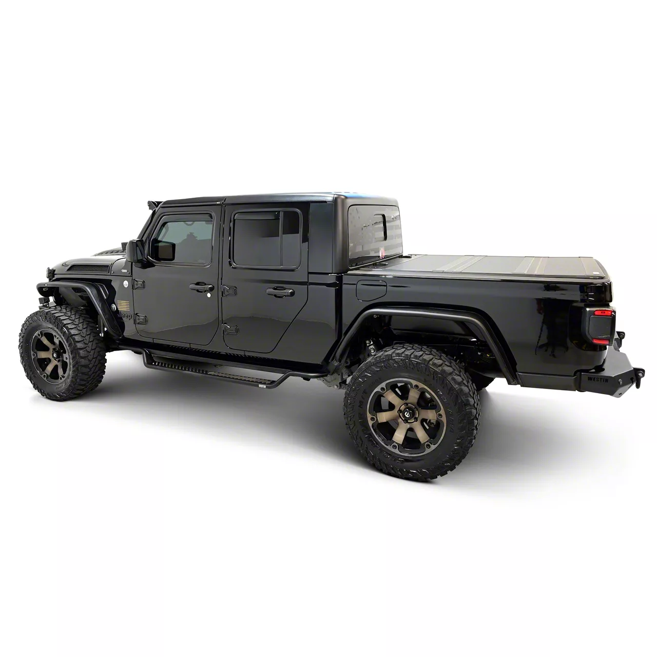 Westin Jeep Gladiator Outlaw Drop Running Boards; Textured Black