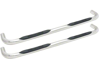 E-Series 3-Inch Nerf Side Step Bars; Stainless Steel (97-06 Jeep Wrangler TJ, Excluding Unlimited)