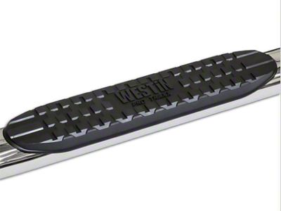 Pro Traxx 4-Inch Oval Side Step Bars; Stainless Steel (07-18 Jeep Wrangler JK 2-Door)