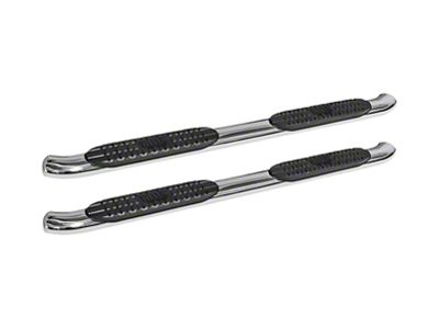 Pro Traxx 4-Inch Oval Side Step Bars; Stainless Steel (18-25 Jeep Wrangler JL 4-Door)