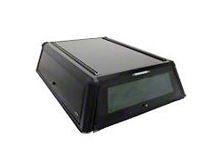 Westin EXP Truck Cap with Solid Front Glass; Matte Black (24-26 Tacoma w/ 6-Foot Bed & Deck Rail System)