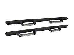 HDX Stainless Drop Nerf Side Step Bars; Textured Black (05-23 Tacoma Double Cab)