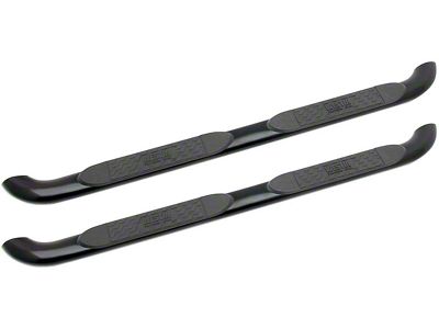 Platinum 4-Inch Oval Side Step Bars; Black (07-21 Tundra CrewMax)