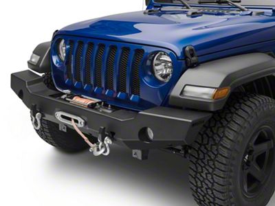 WJ2 Full Width Front Bumper; Textured Black (18-25 Jeep Wrangler JL)