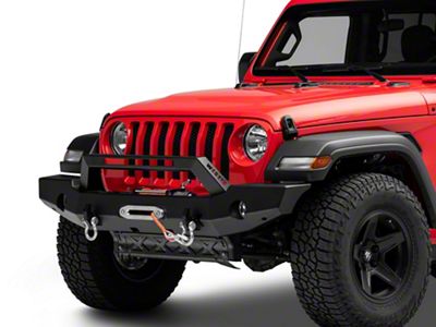 WJ2 Full Width Front Bumper; Textured Black (18-25 Jeep Wrangler JL)