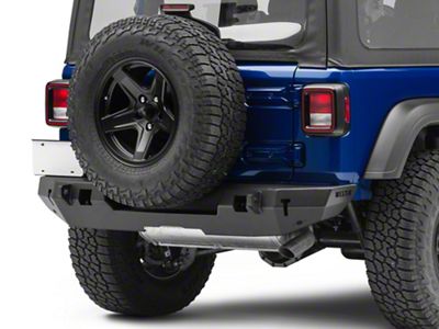 WJ2 Rear Bumper; Textured Black (18-25 Jeep Wrangler JL)