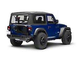 WJ2 Rear Bumper with Tire Carrier; Textured Black (18-25 Jeep Wrangler JL)