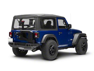 WJ2 Rear Bumper with Tire Carrier; Textured Black (18-25 Jeep Wrangler JL)