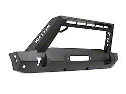 WJ2 Stubby Front Bumper with LED Light Bar Mount; Textured Black (18-25 Jeep Wrangler JL)