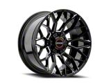 Wicked Offroad W934 Gloss Black Milled 6-Lug Wheel; 20x10; -19mm Offset (24-25 Tacoma)