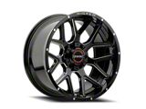Wicked Offroad W903-B Gloss Black Milled 6-Lug Wheel; 20x10; -19mm Offset (21-26 Bronco, Excluding Raptor)