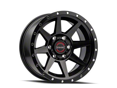 Wicked Offroad W935 Satin Black 6-Lug Wheel; 17x9; 0mm Offset (16-23 Tacoma)