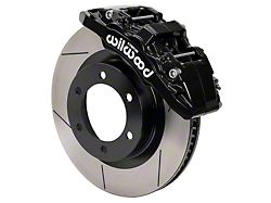 Wilwood AERO6-DM Front Big Brake Kit with 13.38-Inch Slotted Rotors; Black Calipers (21-25 Bronco, Excluding Raptor)