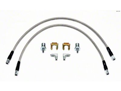 Wilwood Flexline Brake Line Kit; Front (07-18 Jeep Wrangler JK)