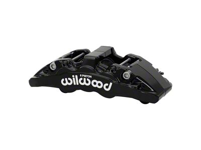 Wilwood AeroDM Forged Six Piston Front Brake Caliper; Passenger Side; Black (20-25 Jeep Gladiator JT)