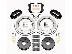 Wilwood Superlite 4R Rear Big Brake Kit with 12.88-Inch Slotted Rotors; Black Calipers (07-18 Jeep Wrangler JK)