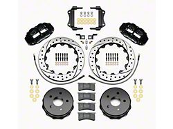 Wilwood Superlite 4R Rear Big Brake Kit with 12.88-Inch Drilled and Slotted Rotors; Black Calipers (07-18 Jeep Wrangler JK)