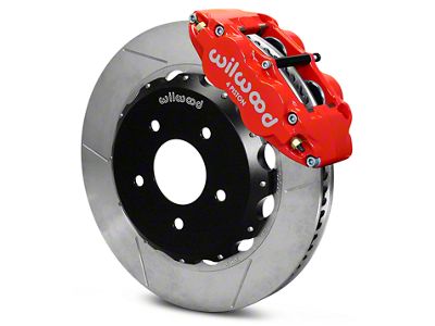 Wilwood Superlite 4R Front Big Brake Kit; Red Calipers (07-18 Jeep Wrangler JK)