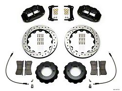 Wilwood Superlite 6R Front Big Brake Kit with 12.88-Inch Drilled and Slotted Rotors; Black Calipers (12-16 6-Lug Tacoma)