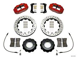Wilwood Superlite 6R Front Big Brake Kit with 12.88-Inch Drilled and Slotted Rotors; Red Calipers (12-16 6-Lug Tacoma)