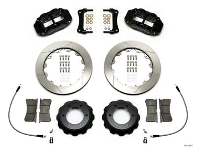 Wilwood Superlite 6R Front Big Brake Kit with 12.88-Inch Slotted Rotors; Black Calipers (12-16 6-Lug Tacoma)