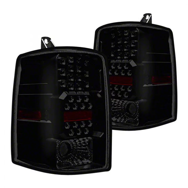 Jeep Grand Cherokee LED Tail Lights; Black Housing; Smoked Lens (9398