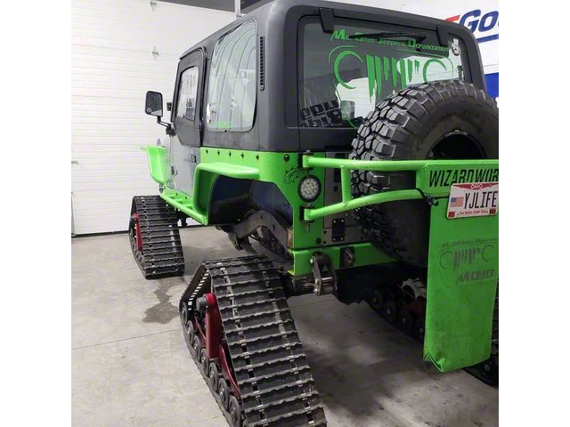 Wizard Works Offroad Jeep Wrangler Comp Cut Rear Armor; Bare Steel ...