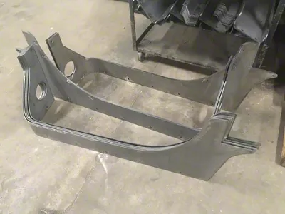 Wizard Works Offroad Comp Cut Rear Armor; Bare Steel (97-06 Jeep Wrangler TJ)