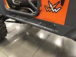 Wizard Works Offroad Rock Sliders; Bare Steel (87-95 Jeep Wrangler YJ)