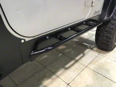 Wizard Works Offroad Rock Sliders; Bare Steel (97-06 Jeep Wrangler TJ, Excluding Unlimited)