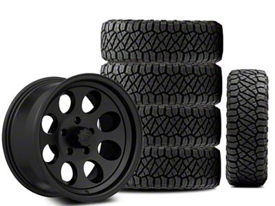 17x9 TYPE 171 & 33in NITTO All-Terrain Ridge Grappler A/T Tire Package; Set of 5 (18-26 Jeep Wrangler JL)
