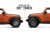 Performance Accessories Body Lift Kit 12+ Jeep Wrangler JK/JKU 1