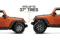 Performance Accessories Body Lift Kit 12+ Jeep Wrangler JK/JKU 1