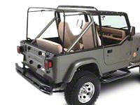 Bestop Jeep Wrangler Traditional Bikini Top; Black 52508-01