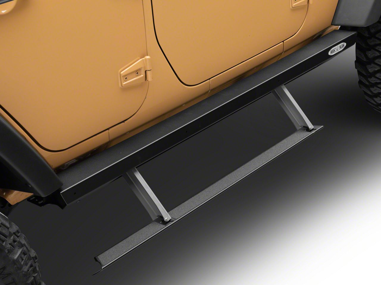 thumbnail image 2 of Estribos Para Jeep Wrangler 4 Puertas Running Boards For 2007-2018 Jeep Wrangler JK 4 Doors Steel Side Steps Nerf Bars Rock Sliders 2 of 13