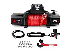 X-Bull XPV Series 10,000 lb. Winch with Synthetic Rope (Universal; Some Adaptation May Be Required)