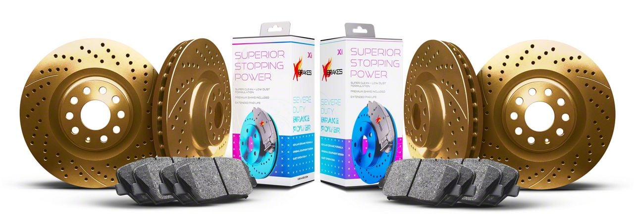 Xbrakes Jeep Grand Cherokee Xi Series Brake Rotor and Pad Kit