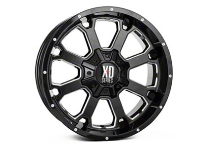 XD Buck 25 Gloss Black Milled 6-Lug Wheel; 20x10; -24mm Offset (03-09 4Runner)