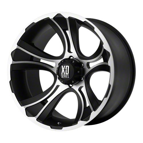 XD Titan Crank Matte Black Machined 6-Lug Wheel; 20x9; 0mm Offset ...