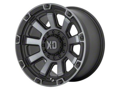 XD Gauntlet Satin Black with Gray Tint 6-Lug Wheel; 20x9; 0mm Offset (04-15 Titan)