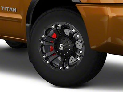 XD Monster Matte Black 6-Lug Wheel; 18x9; 18mm Offset (04-15 Titan)