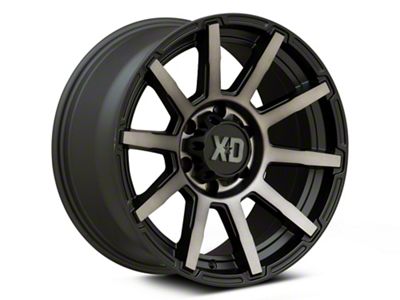 XD Outbreak Satin Black with Gray Tint 6-Lug Wheel; 22x10; -18mm Offset (04-15 Titan)