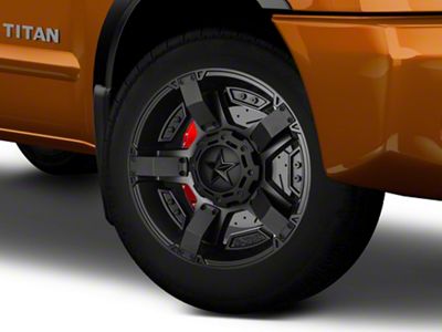 XD Rockstar II Satin Black 6-Lug Wheel; 20x9; 18mm Offset (04-15 Titan)