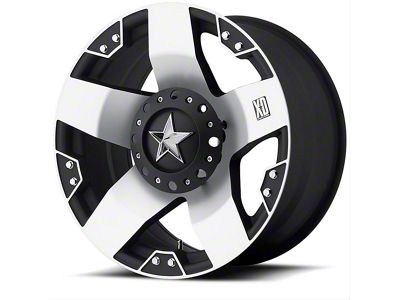 XD Rockstar Matte Black Machined 6-Lug Wheel; 20x8.5; 35mm Offset (04-15 Titan)