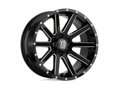 XD Heist Satin Black Milled 6-Lug Wheel; 17x9; 30mm Offset (05-21 Frontier)