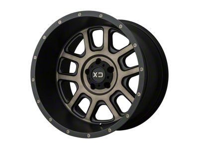 XD Delta Matte Black with Dark Tint Clear 6-Lug Wheel; 20x12; -44mm Offset (05-15 Tacoma)