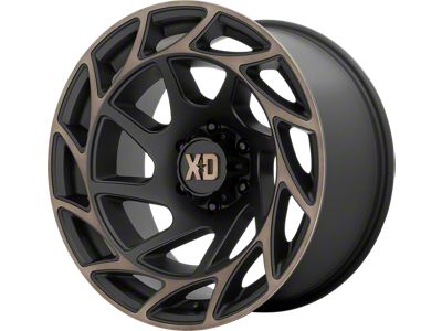 XD Onslaught Satin Black with Bronze Tint 6-Lug Wheel; 17x9; -12mm Offset (05-15 Tacoma)