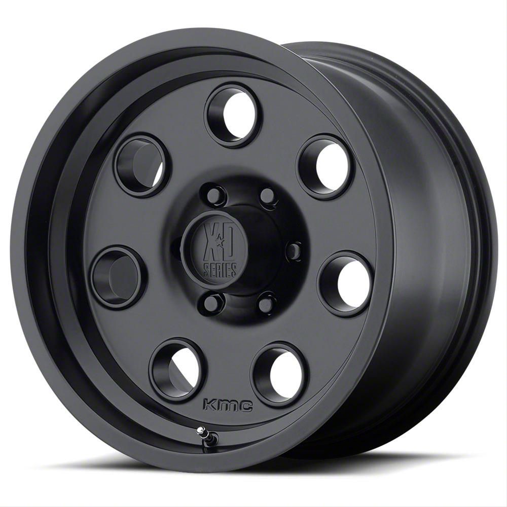 XD Tacoma Pulley Satin Black 6-Lug Wheel; 17x9; -12mm Offset