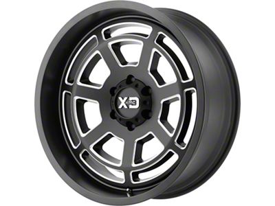 XD Bones Satin Black Milled 5-Lug Wheel; 20x9; 25mm Offset (07-13 Tundra)