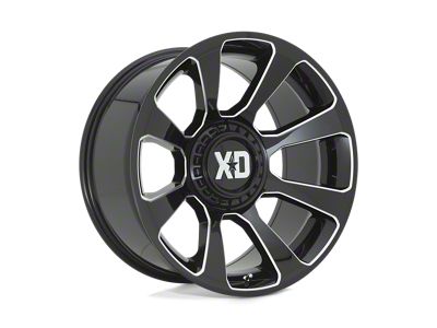 XD Reactor Gloss Black Milled 5-Lug Wheel; 20x9; 0mm Offset (07-13 Tundra)